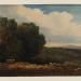 Landscape with Cattle under Trees. Verso: Landscape with Distant Mountains